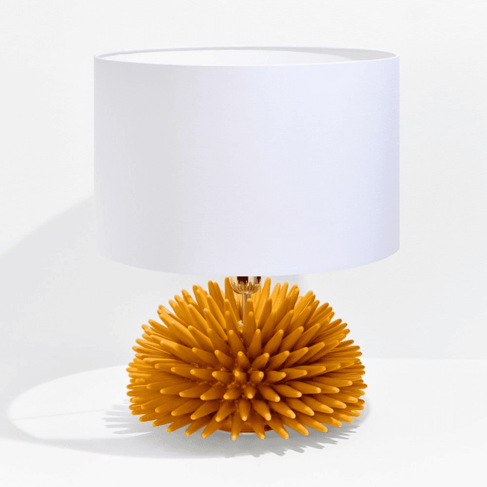 HEDGEHOG LAMP ŽUTA 18 CM