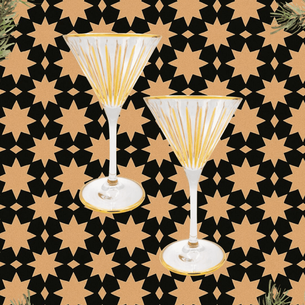 ČAŠA MARTINI KRISTAL ZLATNA