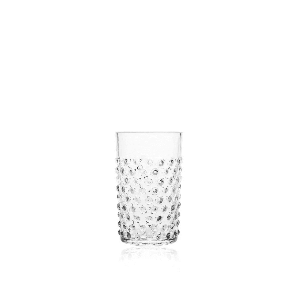 CRYSTAL HOBNAIL TUMBLERS SET 6