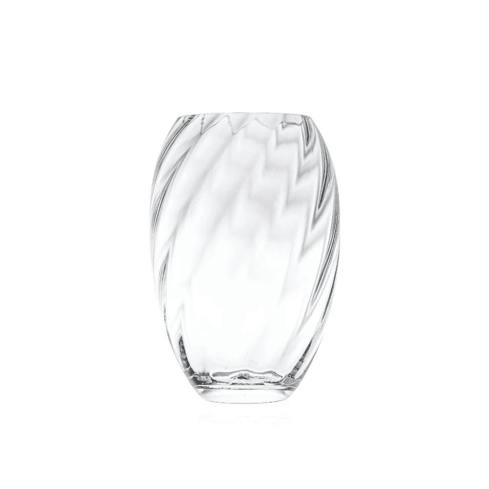 CRYSTAL MARIKA OVAL VASE