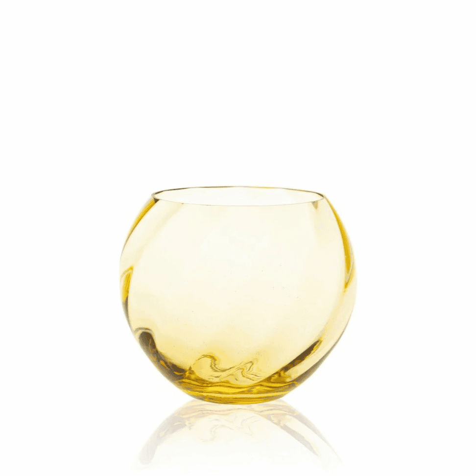 AMBER MARIKA ROUND VASE