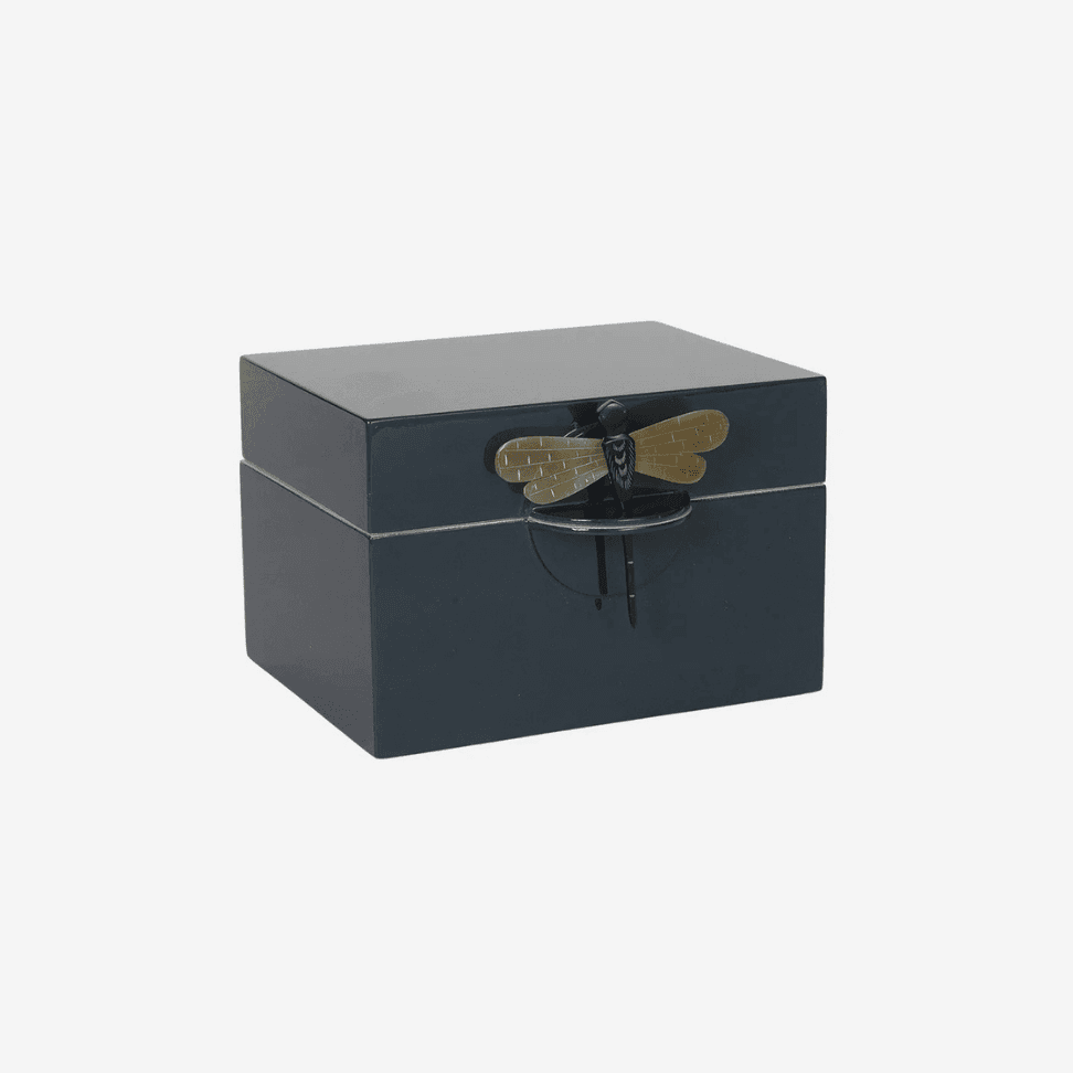 LACQUER BOX B DARK PETROL