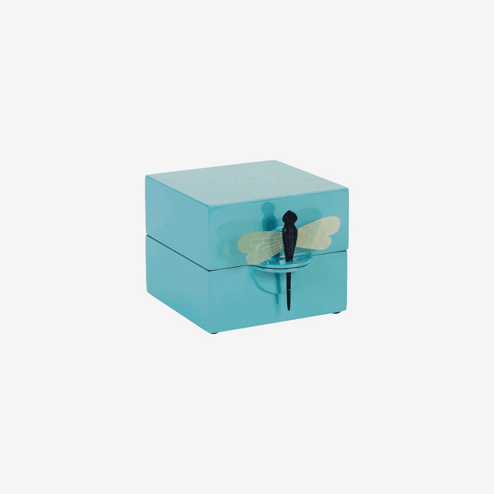 LACQUER BOX S TURQUOISE