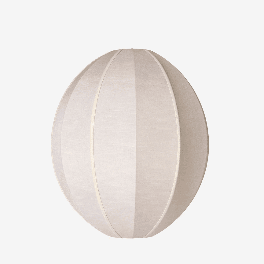 LAMP SHADE INDOCHINA RAW SAND OVAL L