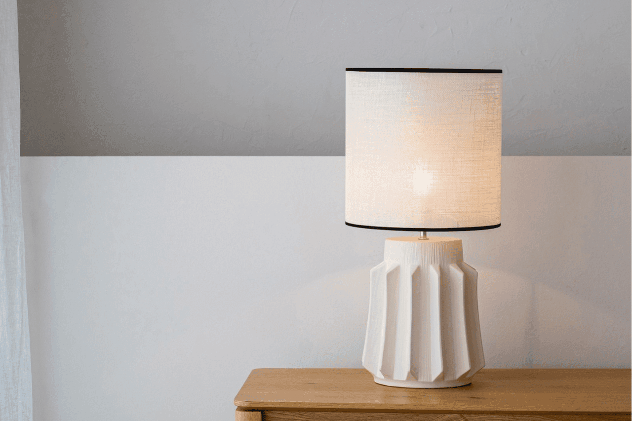 GREECE CERAMIC TABLE LAMP LOW
