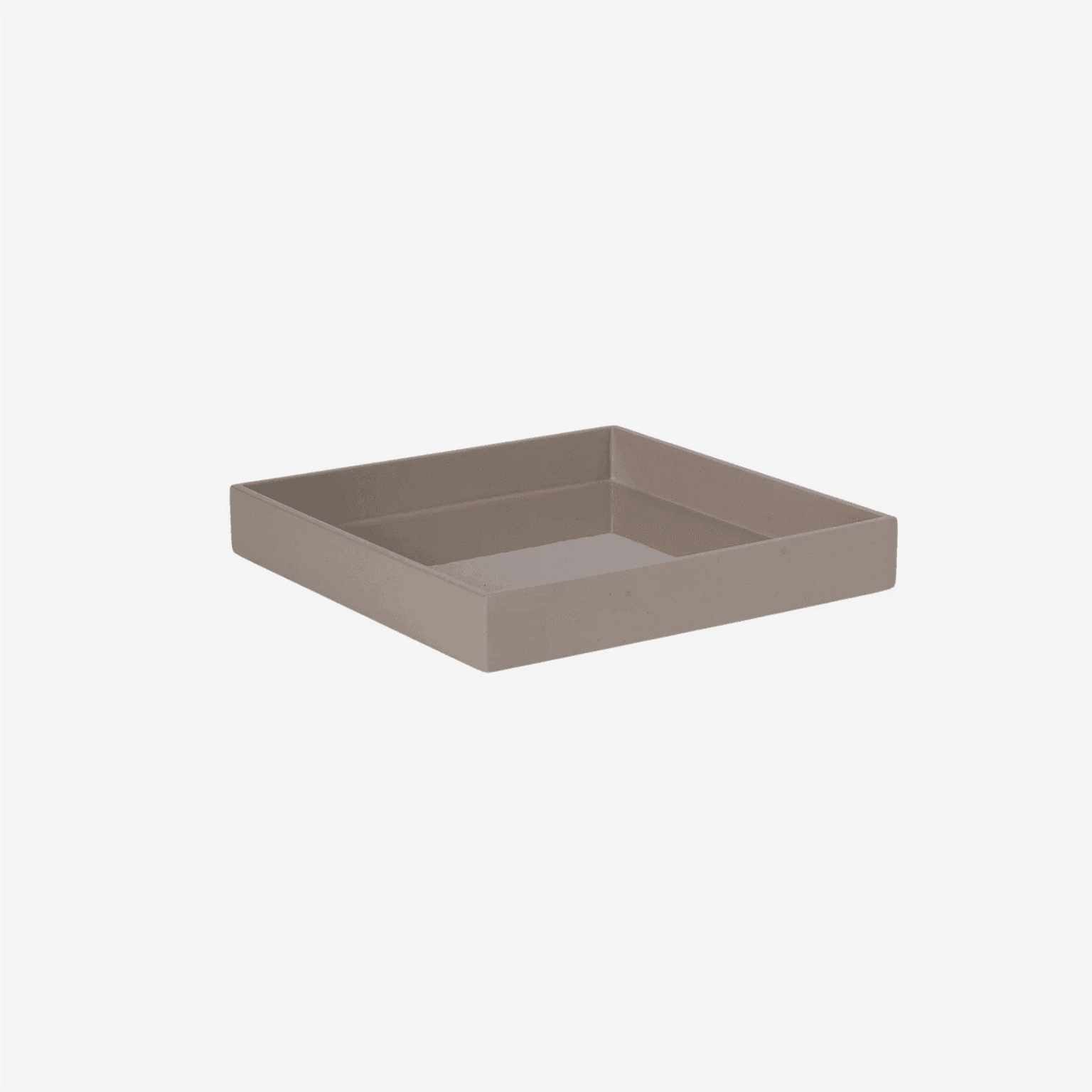 LACQUER TRAY 20X20 CASHMERE